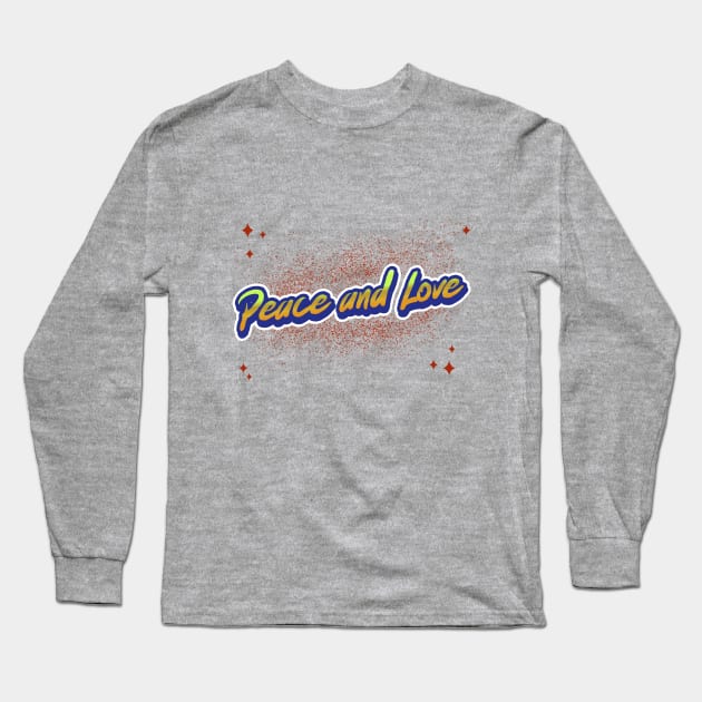 peace and love Long Sleeve T-Shirt by Snapdragon